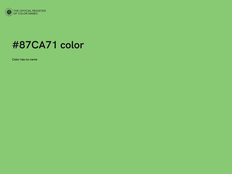 #87CA71 color image