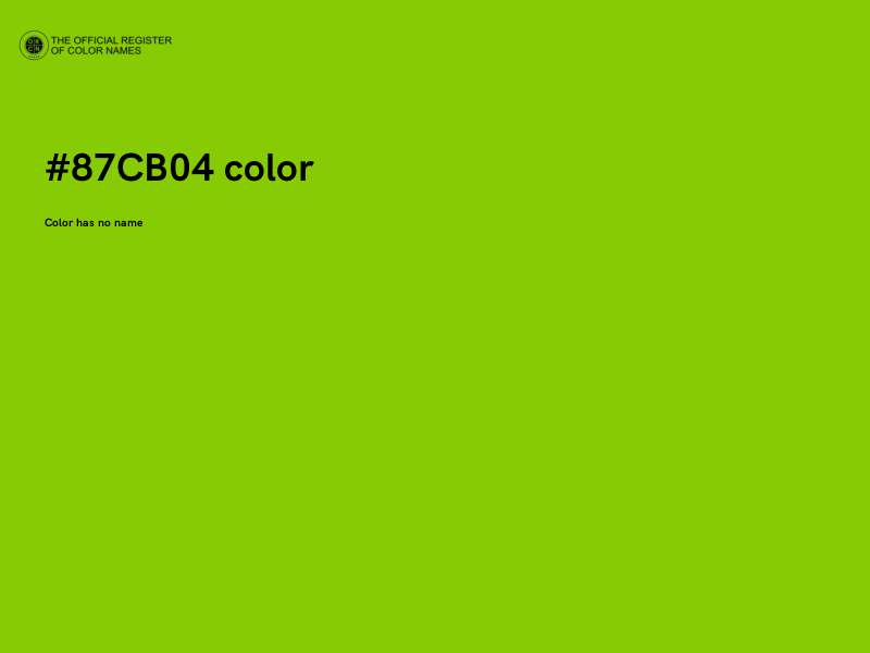 #87CB04 color image