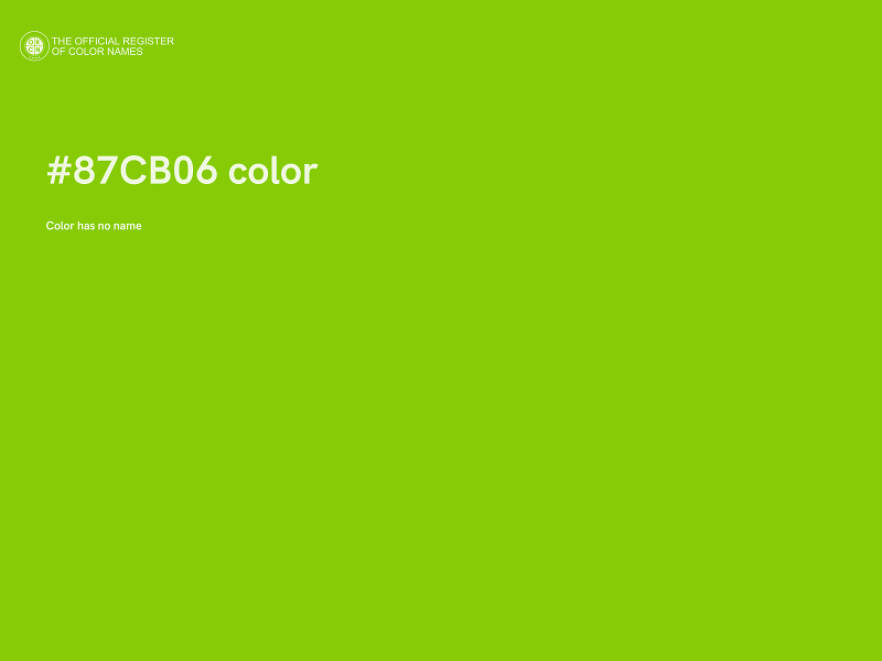 #87CB06 color image
