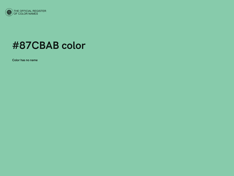 #87CBAB color image