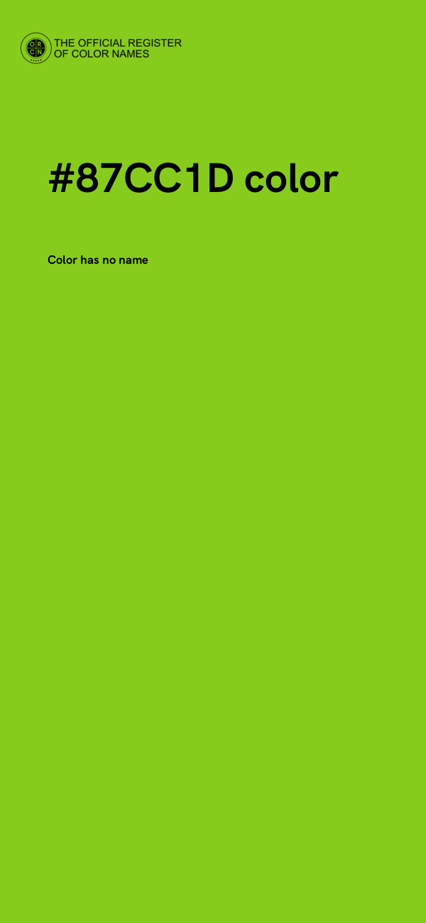 #87CC1D color image