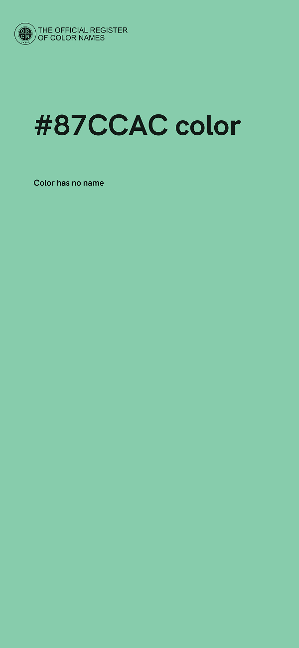 #87CCAC color image