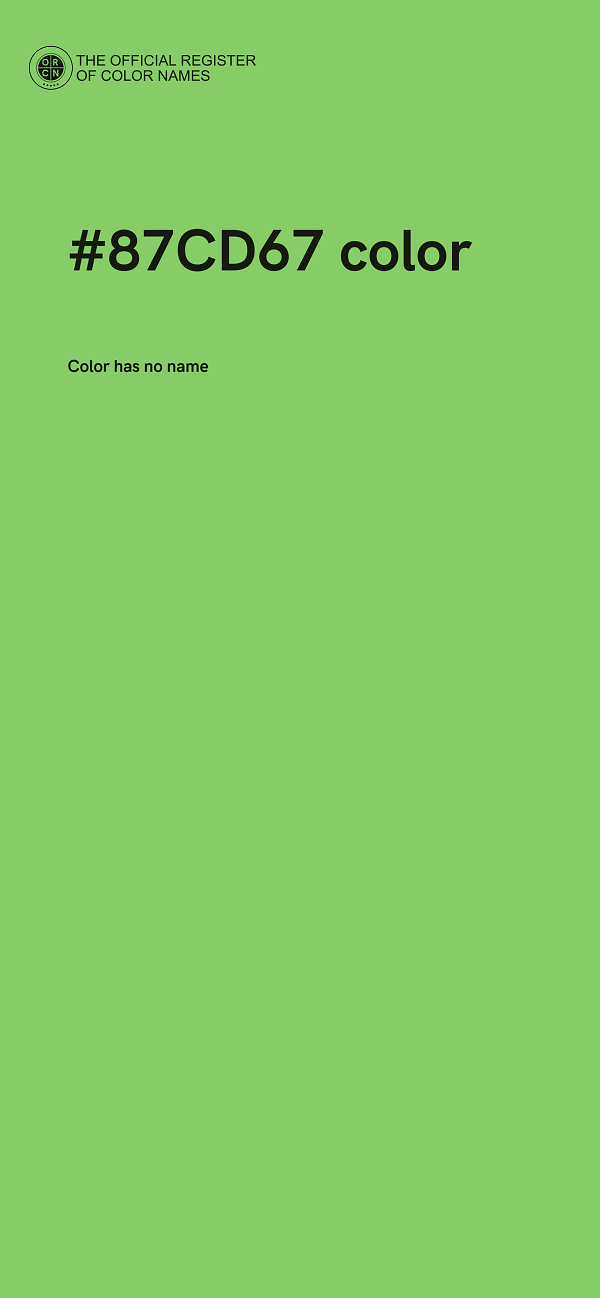 #87CD67 color image