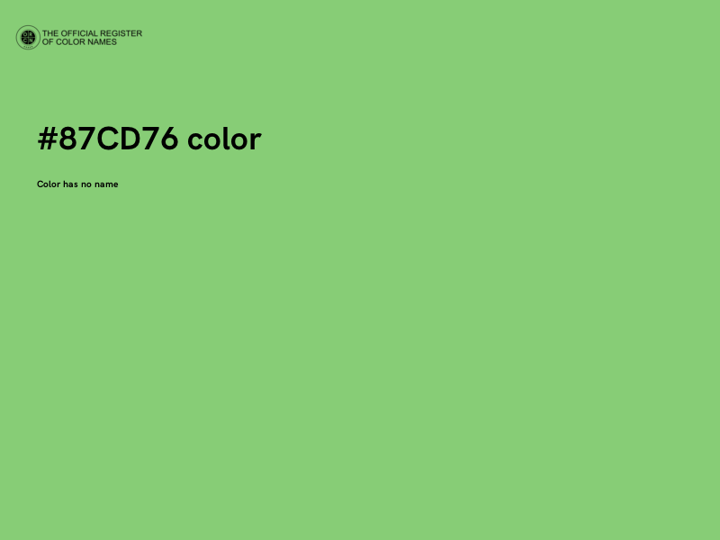 #87CD76 color image