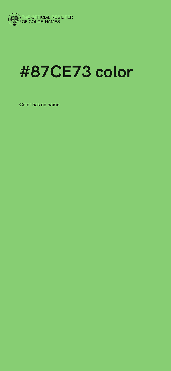#87CE73 color image