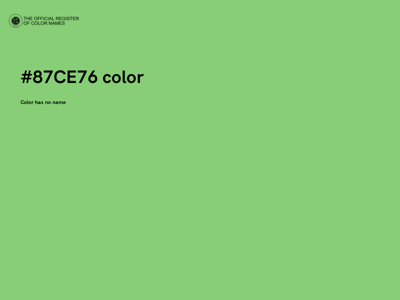 #87CE76 color image
