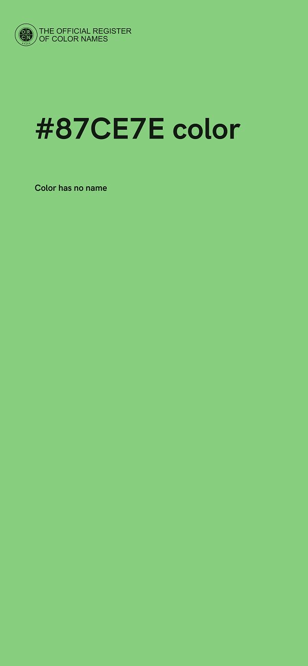 #87CE7E color image