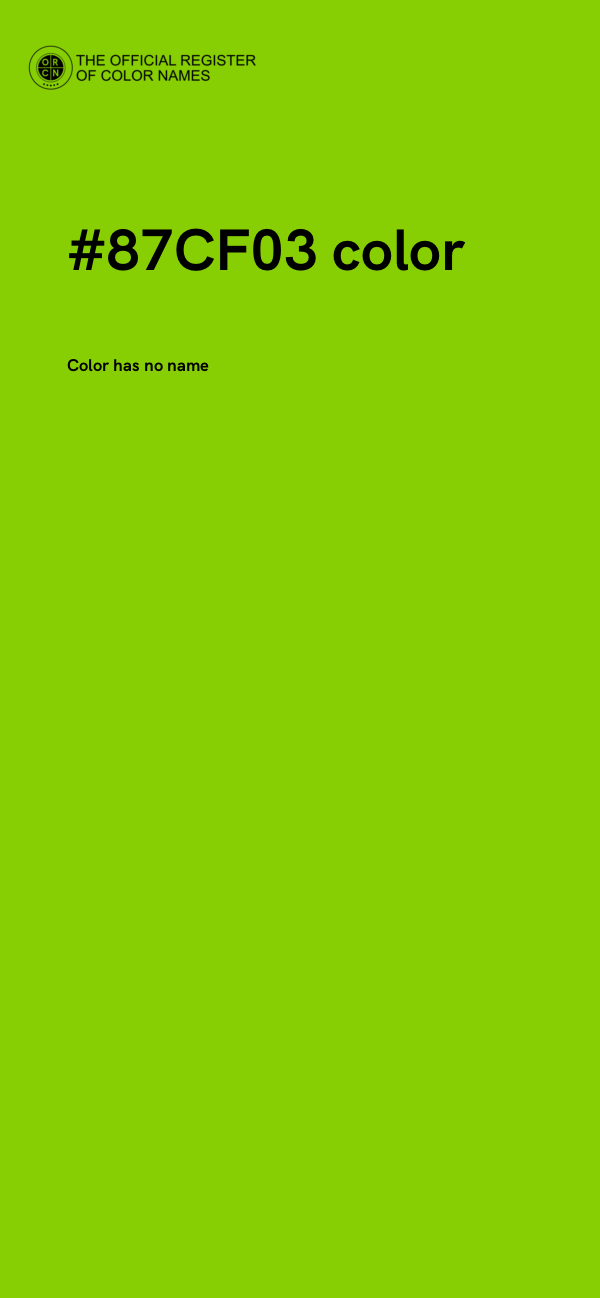 #87CF03 color image