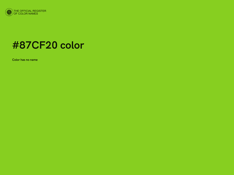 #87CF20 color image