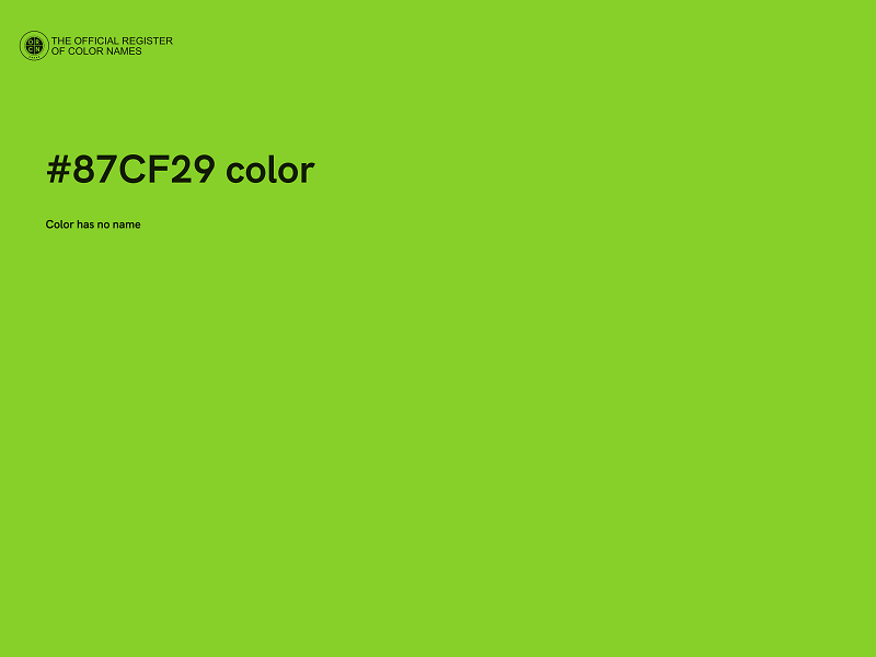 #87CF29 color image