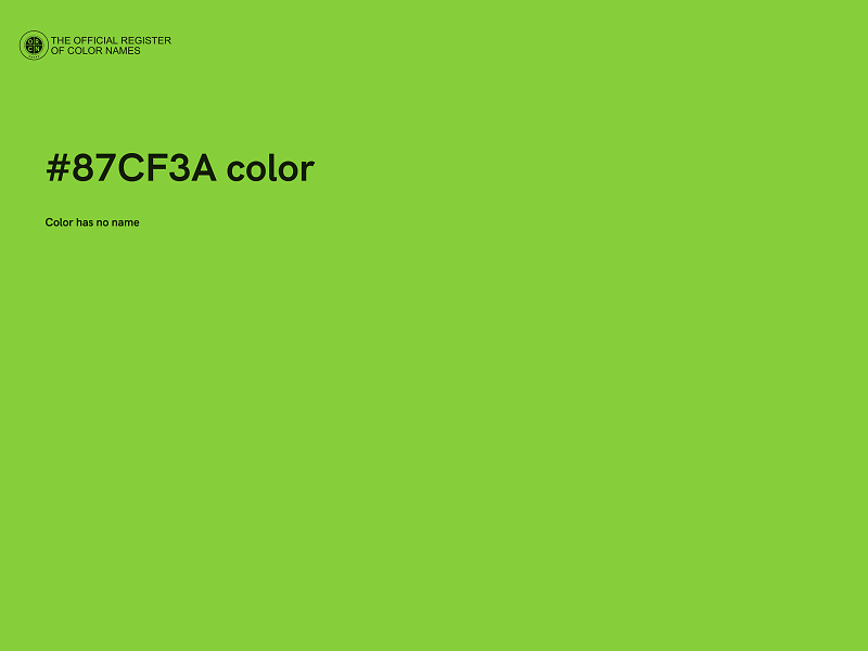 #87CF3A color image