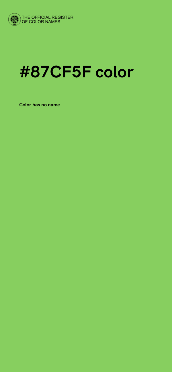 #87CF5F color image