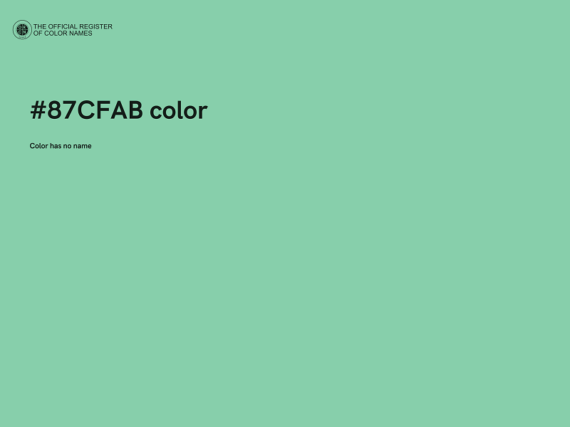 #87CFAB color image