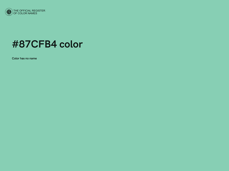 #87CFB4 color image