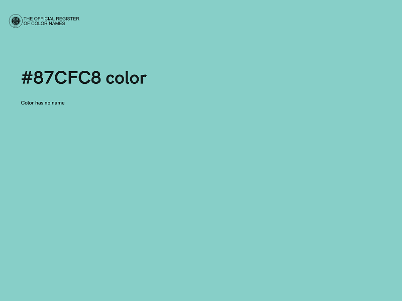 #87CFC8 color image