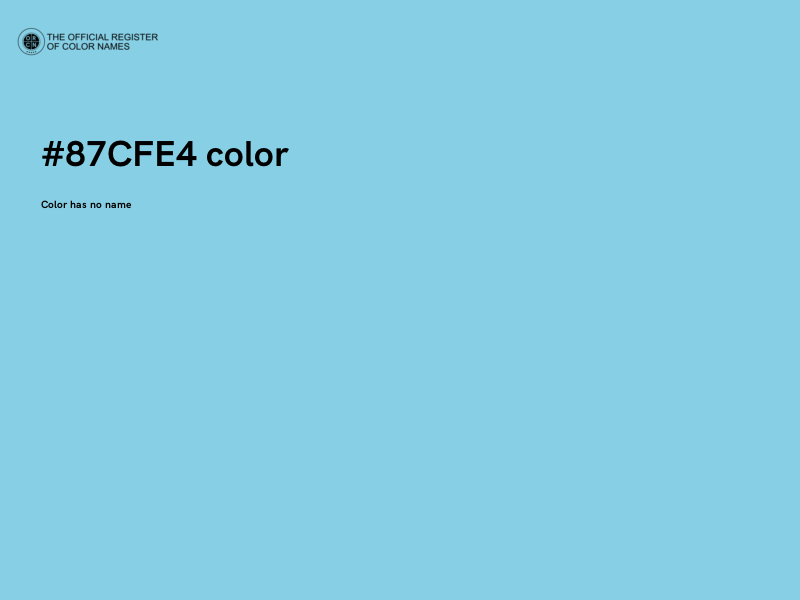 #87CFE4 color image