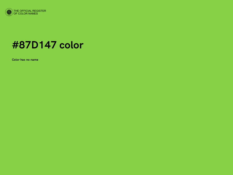 #87D147 color image