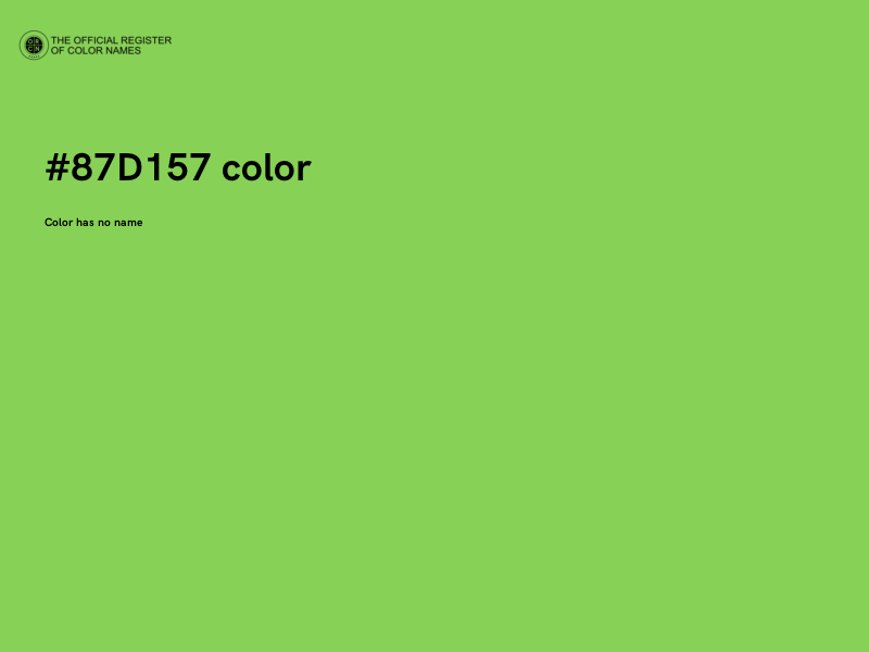 #87D157 color image