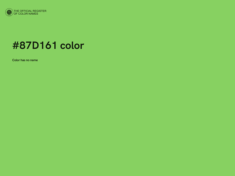 #87D161 color image