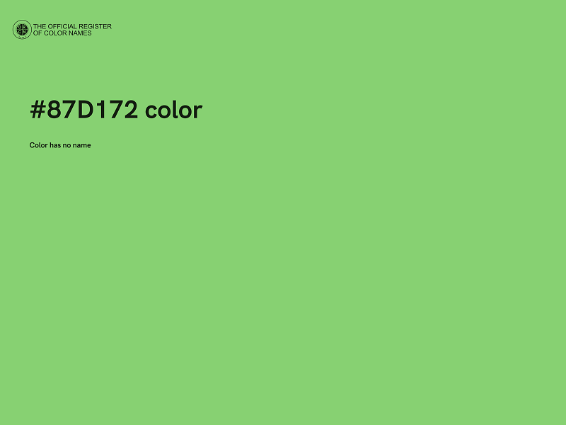 #87D172 color image