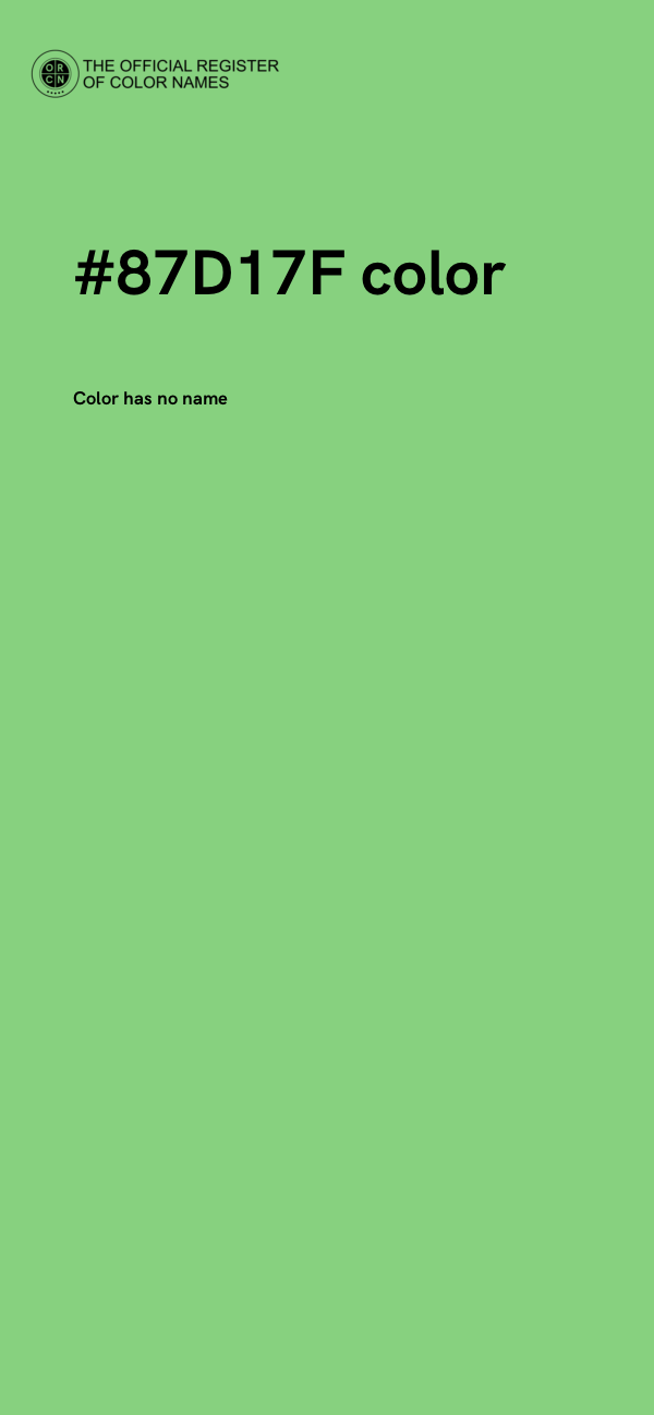 #87D17F color image