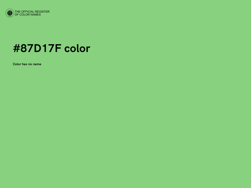 #87D17F color image
