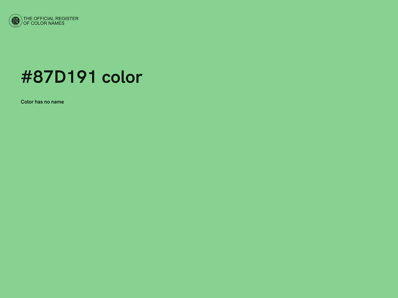 #87D191 color image