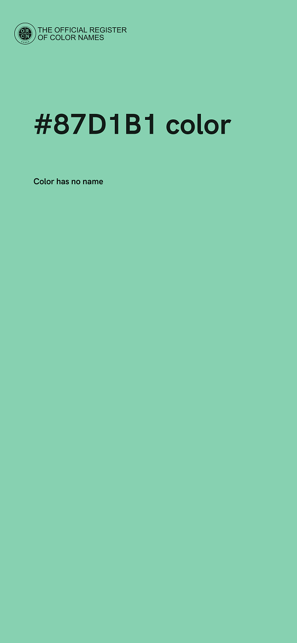#87D1B1 color image