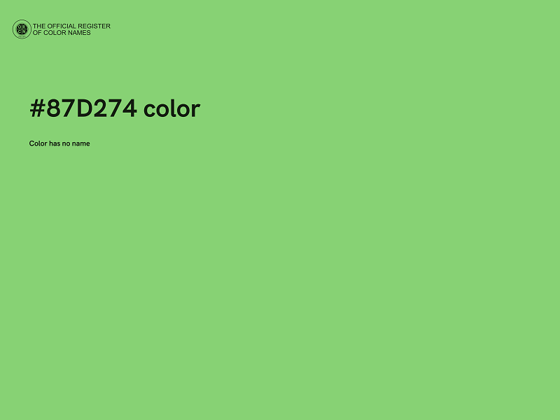 #87D274 color image