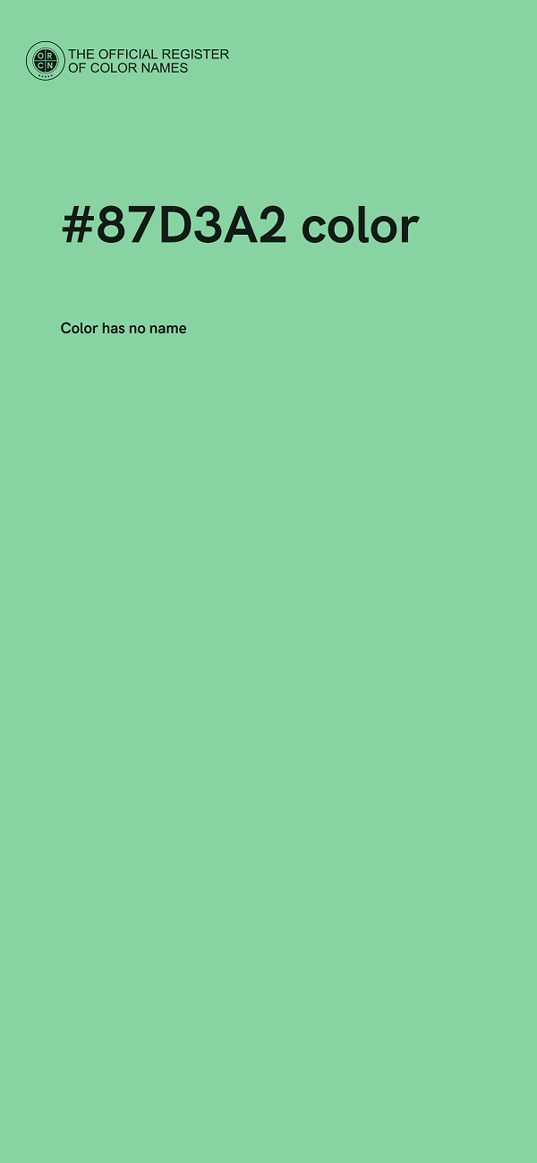 #87D3A2 color image