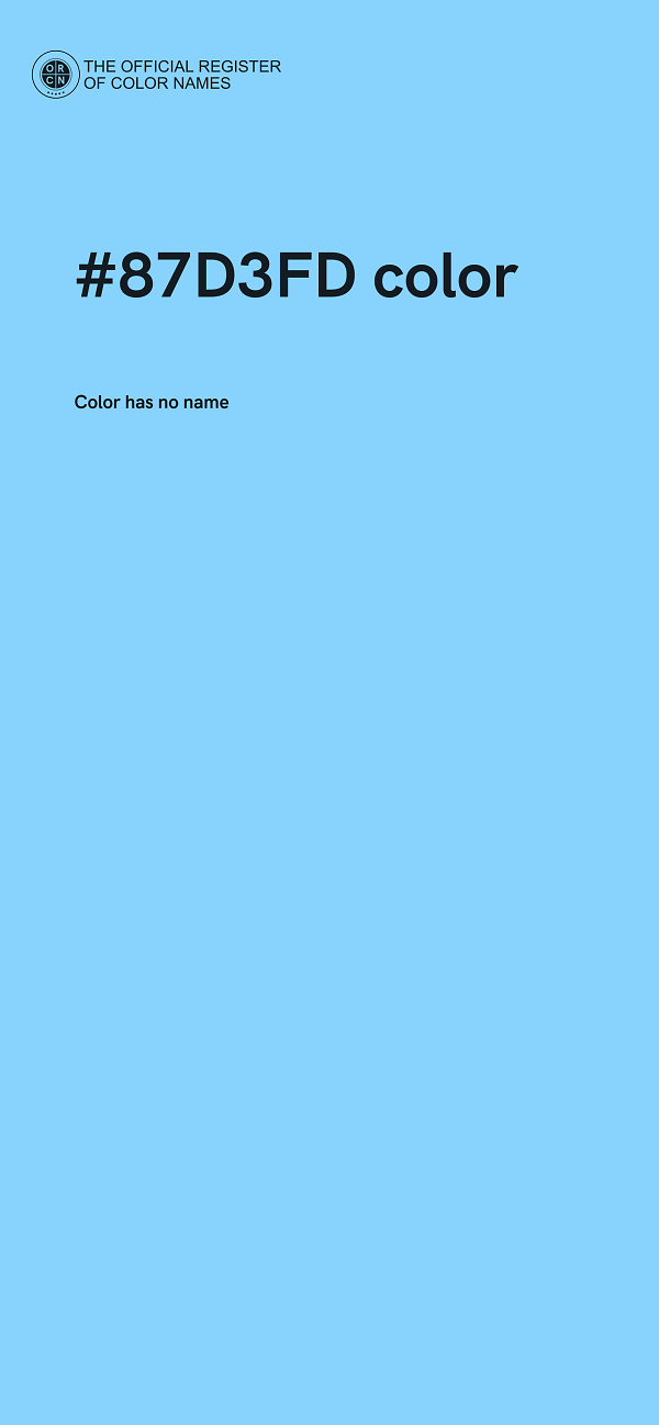 #87D3FD color image