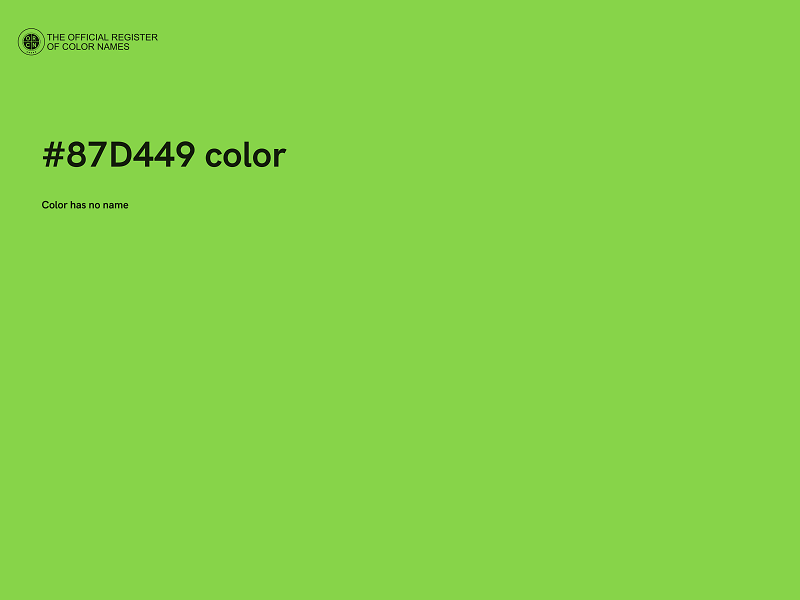 #87D449 color image