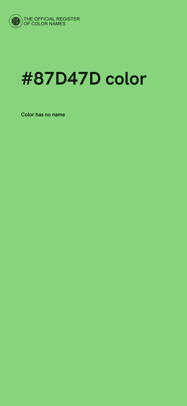 #87D47D color image