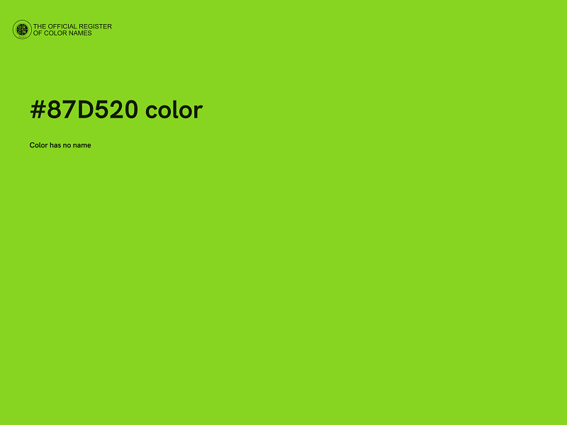 #87D520 color image