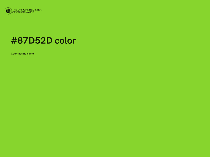 #87D52D color image