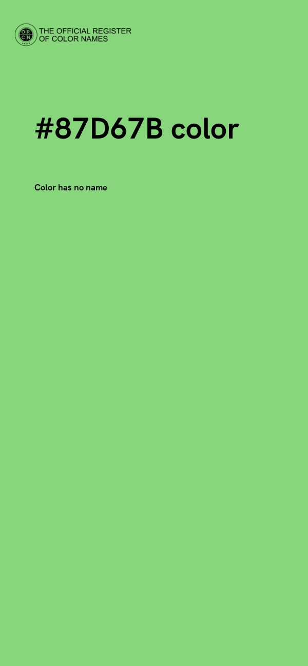 #87D67B color image