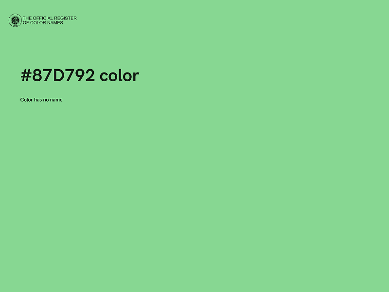 #87D792 color image