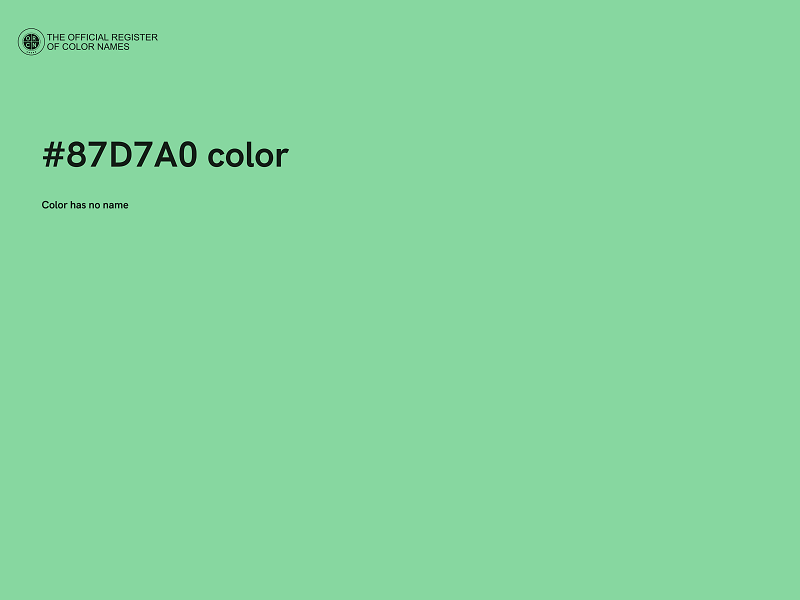 #87D7A0 color image