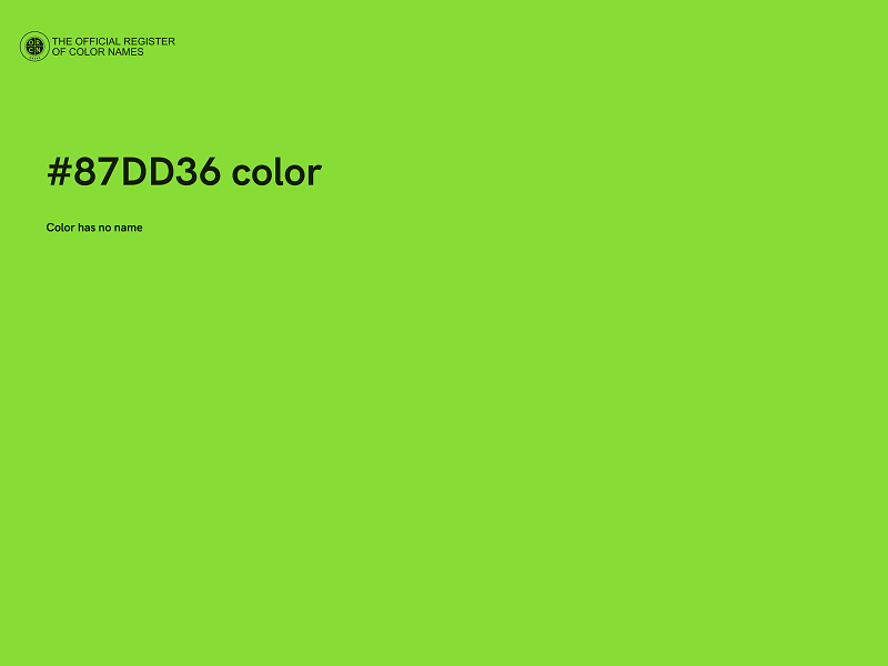 #87DD36 color image