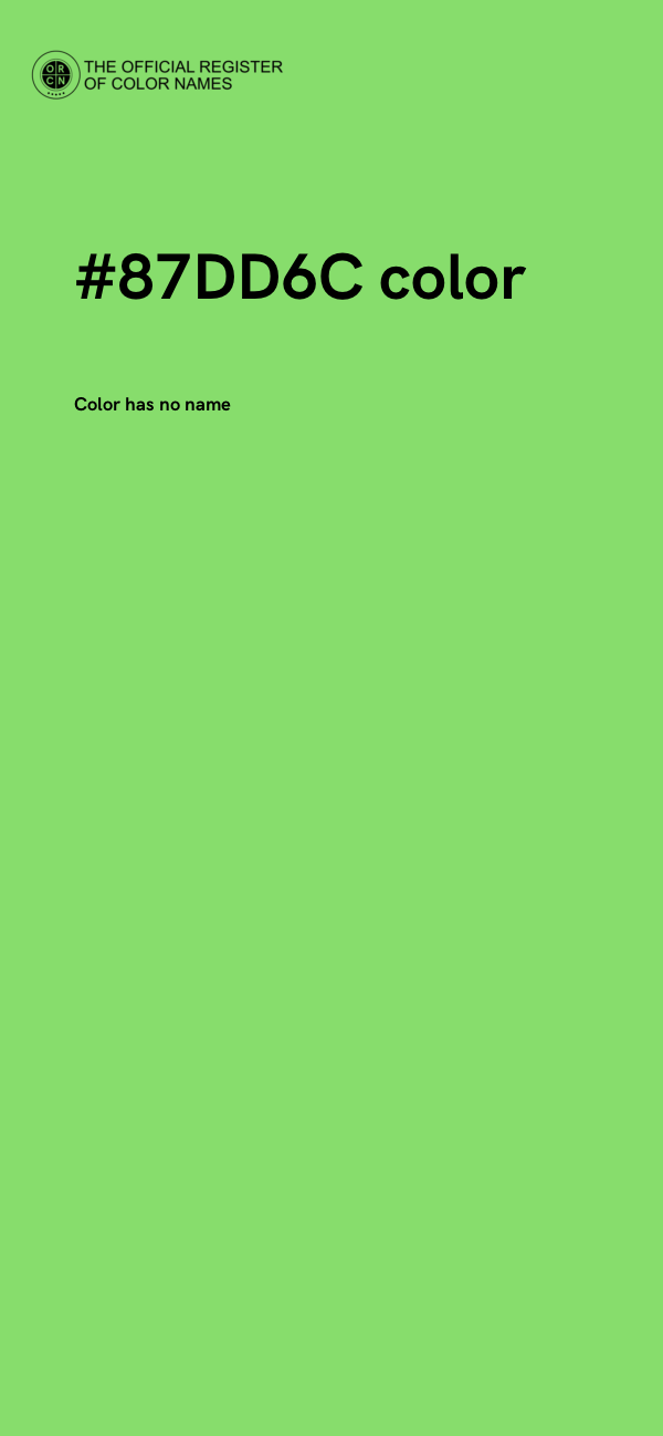 #87DD6C color image