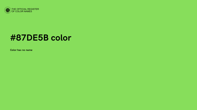 #87DE5B color image