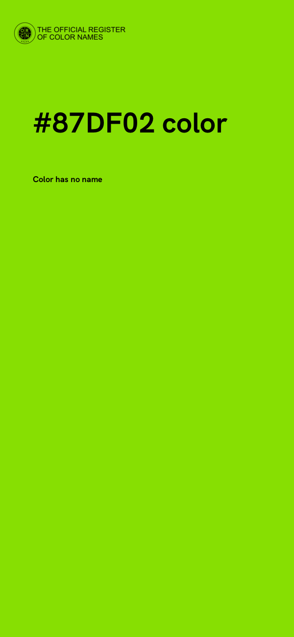 #87DF02 color image