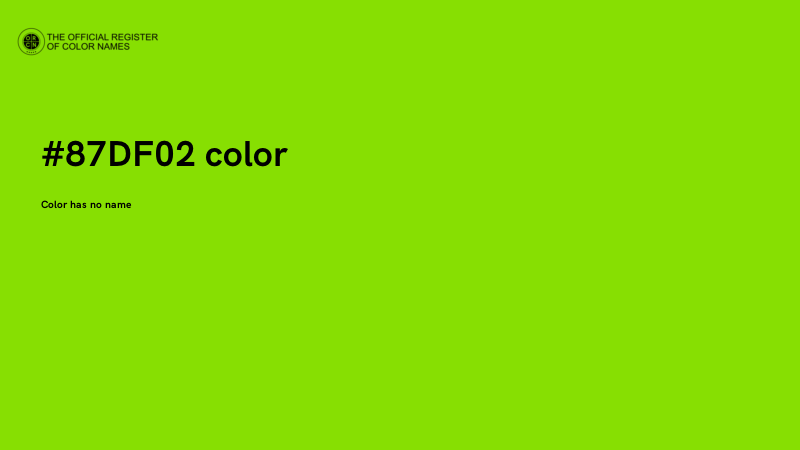 #87DF02 color image