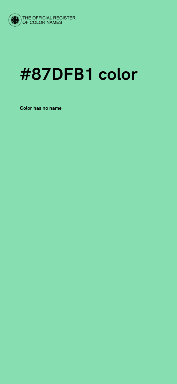 #87DFB1 color image