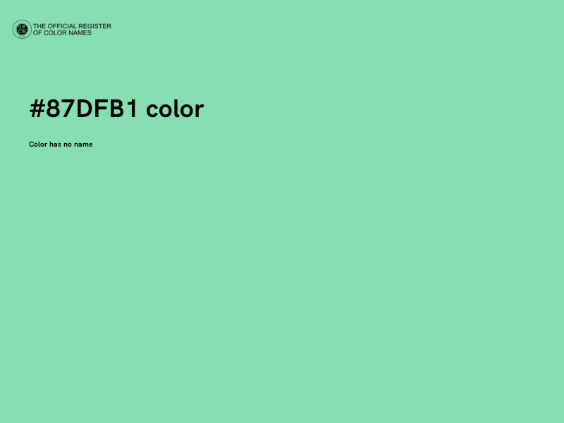 #87DFB1 color image