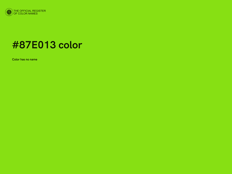#87E013 color image