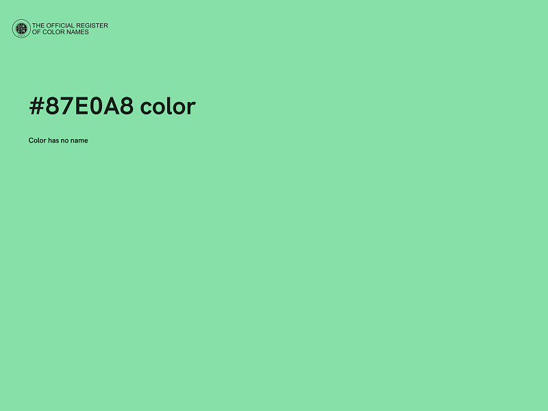 #87E0A8 color image