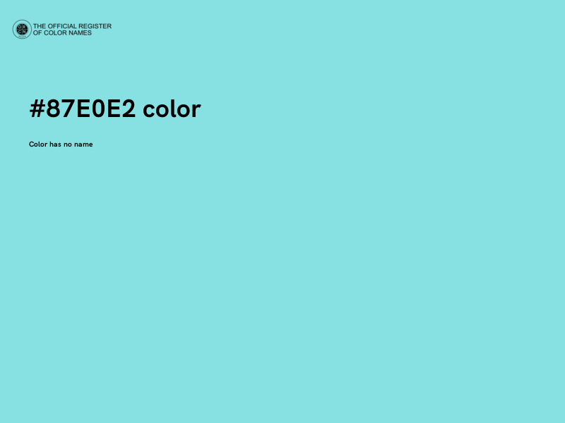 #87E0E2 color image