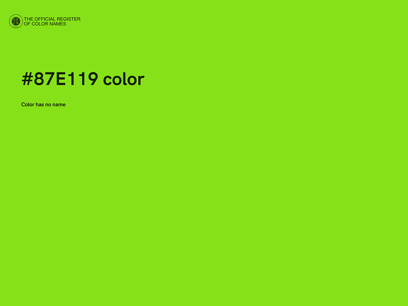 #87E119 color image