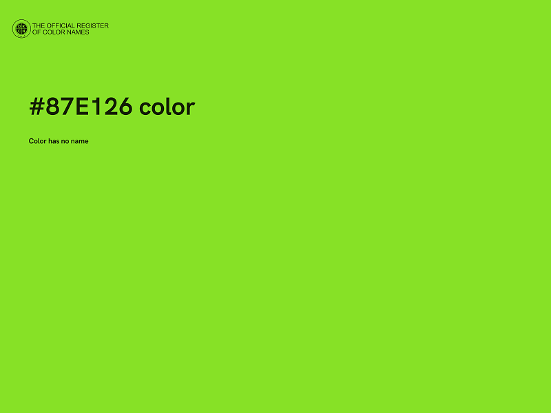 #87E126 color image